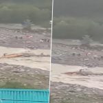 Himachal Pradesh: Two People Missing After Flash Floods in Kullu’s Solang Nala (Watch Video)